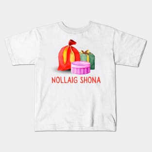 Nollaig Shona Irish Christmas Gift Ireland Lovers Kids T-Shirt